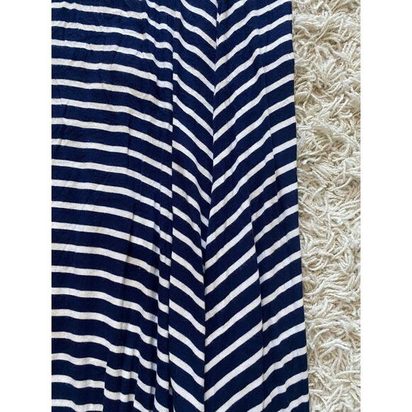 BCBGMAXAZRIA Skirt Karolin BCBG Max Azria Striped Long White Blue Medium - Picture 3 of 6
